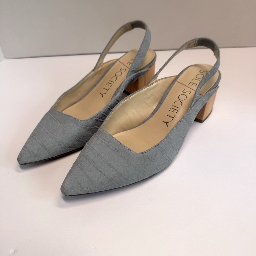 Sole Society Kitten Heel Slingback 7.5